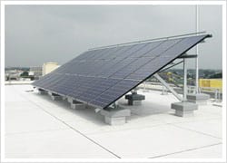 太陽光発電パネルの架台工事